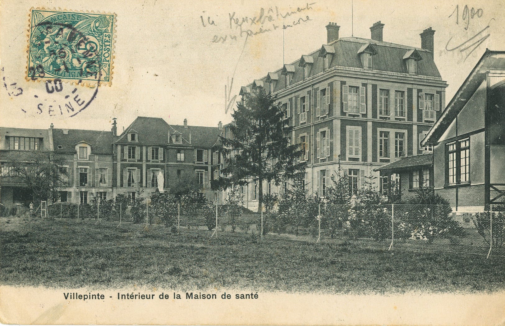 Carte Postale du Sanatorium de Villepinte en 1900