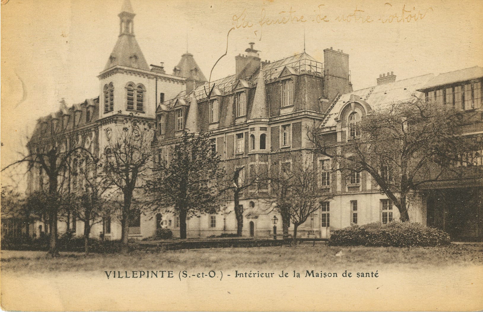 Carte postale du sanatorium de Villepinte vers 1900
