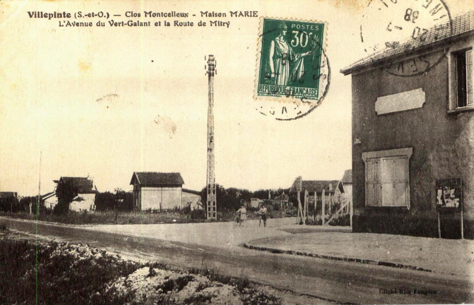Angle de l'avenue du Vert-Galant et de la route de Mitry